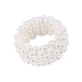 Handmade Pearl Bead Hair Ties Pearl Elastic Hairbands Beautiful Headwear Woman Fashionable Hair Accessories Korean Styling Tools