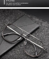 Vintage Titanium Eyeglasses Frame Men Square Myopia Prescription Glasses Women Retro Optical Luxury Brand Glasses Frame Eyewear