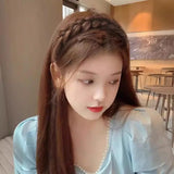 Headbands For Women Wide Fishbone Braids Hairbands Handmade Retro Head Hoop Hair Styling Headwear Accessorie Fashion Braids Hair