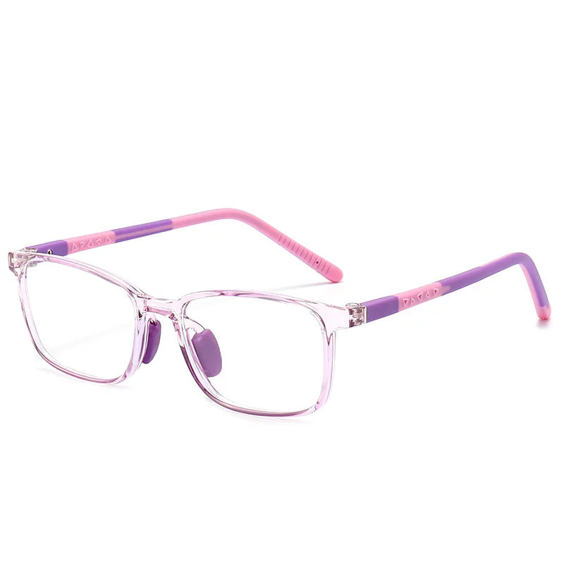 54671 Square Blue Light Blocking Glasses for Girl Optical Glasses Frame Boy Anti Glare Computer Eyeglasses Child Uv400