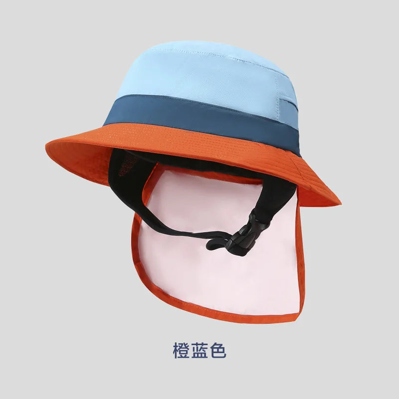 UPF50++ Surf Cap Men Women Summer Sun Hats Outdoor splash-proof Fisherman Hat Seaside Explosion Models Beach Sun Hat