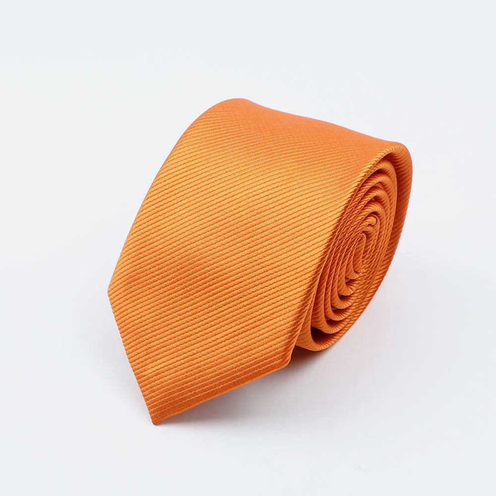 Men Solid Classic Ties Formal Striped Business 6cm Slim Necktie for Wedding Tie Skinny Groom Cravat