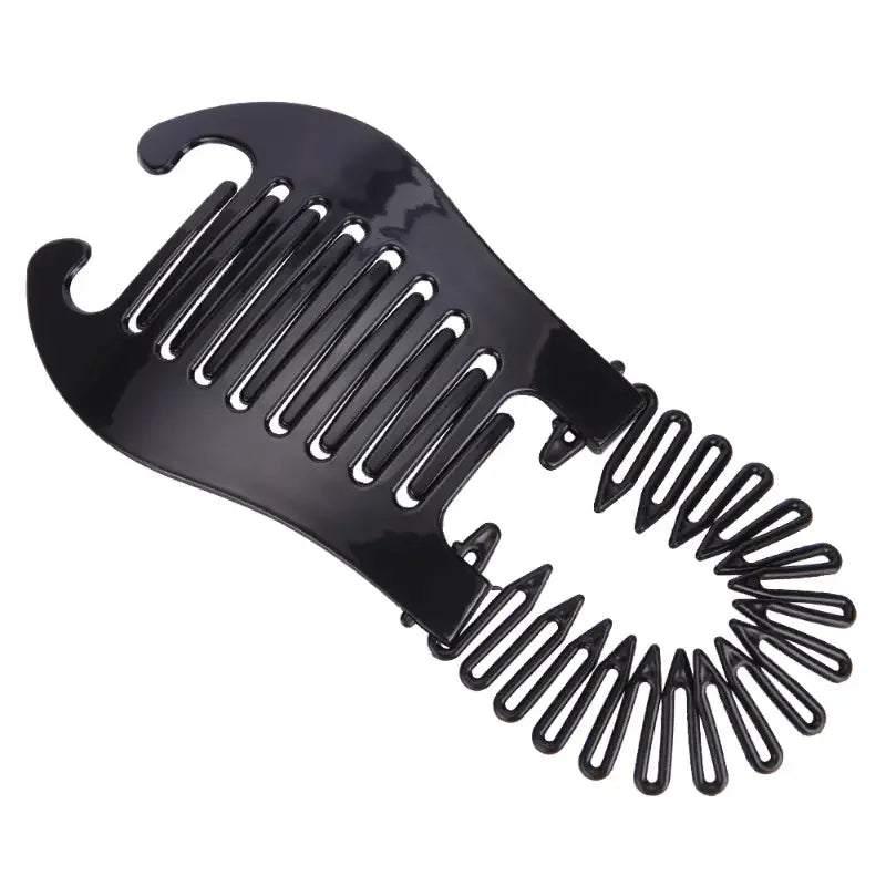 1pcs Elastics Hair Braider Banana Clip Black Scorpion Shaped Hair HoldingHairpin  Ponytail Rubber Bands Hair Accessories Salon