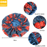 2020 New No. plus-Sized African Printing round Cap Double-Layer Satin Lining Wide Edge Nightcap Chemotherapy Hat