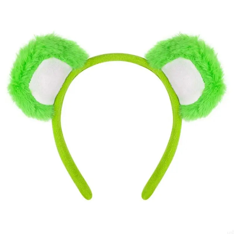 Lovely Plush Bear Ear Headband for Women Girl Birthday Party Gathering Headpiece School Event Accessory Stage Hairhoop