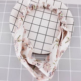 Fashion WomenFloral Headband Hair Accessories Leopard Cross Knotted Bow Chiffon Hair Band Girls Headdress Ladies Hoop Headwear