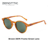 ZENOTTIC (S Size) Retro Circular Polarized Sunglasses 2024 2025 Men Women Vintage Small Round Sun Glasses UV400 Goggles Shades