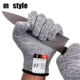 A Pair Anti Cut Proof Gloves Hot Sale Grey Black Anti Cut Level 5 Safety Work Gloves Glass Cutting Safety Protection