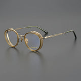 Exquisite Titanium Handmade Glasses Frame Mens Women Retro Square Spectacle Frames Eyeglasses Japanese Design Oval Round Eyewear