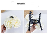 13cm Rose Shark Clip  Large  hair claw Elegant High-Grade Hair Accessories Pinzas Para El Cabello  Заколка Для Волос