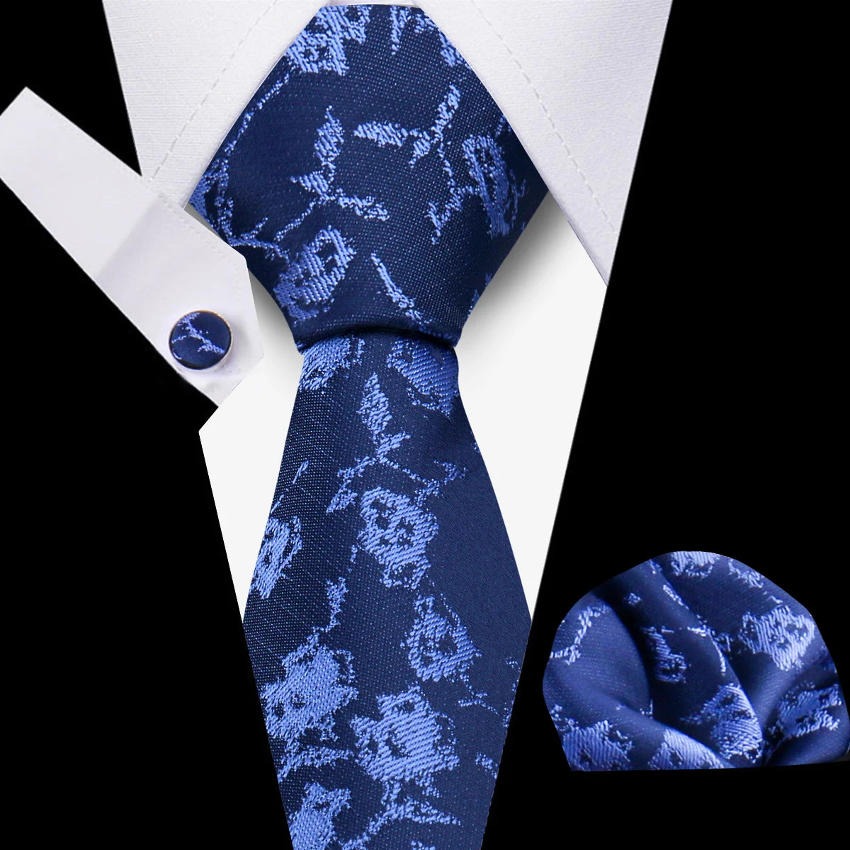 Men Neckties Tie Classic Handkerchiefs Plaid Necktie Cufflinks For Men Blouse Business Wedding Accessories Woman Collar Man Gift