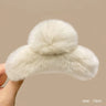 Muweordy New Oversized Faux Fur Big Crab Hair Clip for Girls Rabbit Hair Claw Clips Cute Plush Ponytail Women's Hair Barrettes