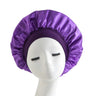 Newly Satin Night Hair Cap Women's Solid Sleeping Hat Sleep Care Bonnet Nightcap For Women Unisex Cap