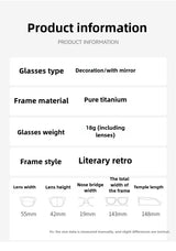 Classic Desgin Pure TitaniumDouble Bridge Glasses Men Optical Frame Luxury Ultra Light Eyegalsses Frames Myopia Eyewear Frame