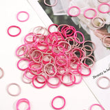 200PCS Baby Toddler Hair Ties Multicolors Elastic Hair Ties 2cm in Diameter No Crease Finger Hair Elastics Small Ponytail Holder