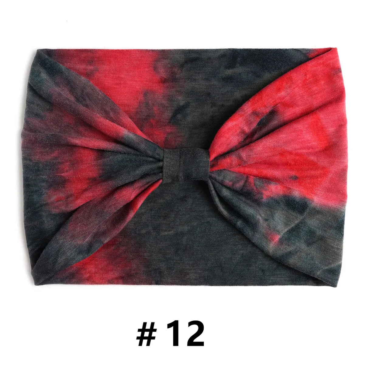 Tie Dye Headbands for Women Wide Turban Headwrap Knotted Vintage Hairbands Cotton Bandanas Bandage Headscarf Hair Accessories
