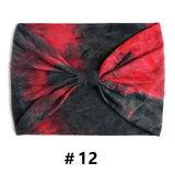 Tie Dye Headbands for Women Wide Turban Headwrap Knotted Vintage Hairbands Cotton Bandanas Bandage Headscarf Hair Accessories