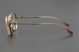Exquisite Titanium Handmade Glasses Frame Mens Women Retro Square Spectacle Frames Eyeglasses Japanese Design Oval Round Eyewear