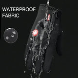 Ski Gloves Grab Velvet Touch Screen Gloves Autumn and Winter Warm Plus Velvet Cold Proof Waterproof Outdoor Riding Model