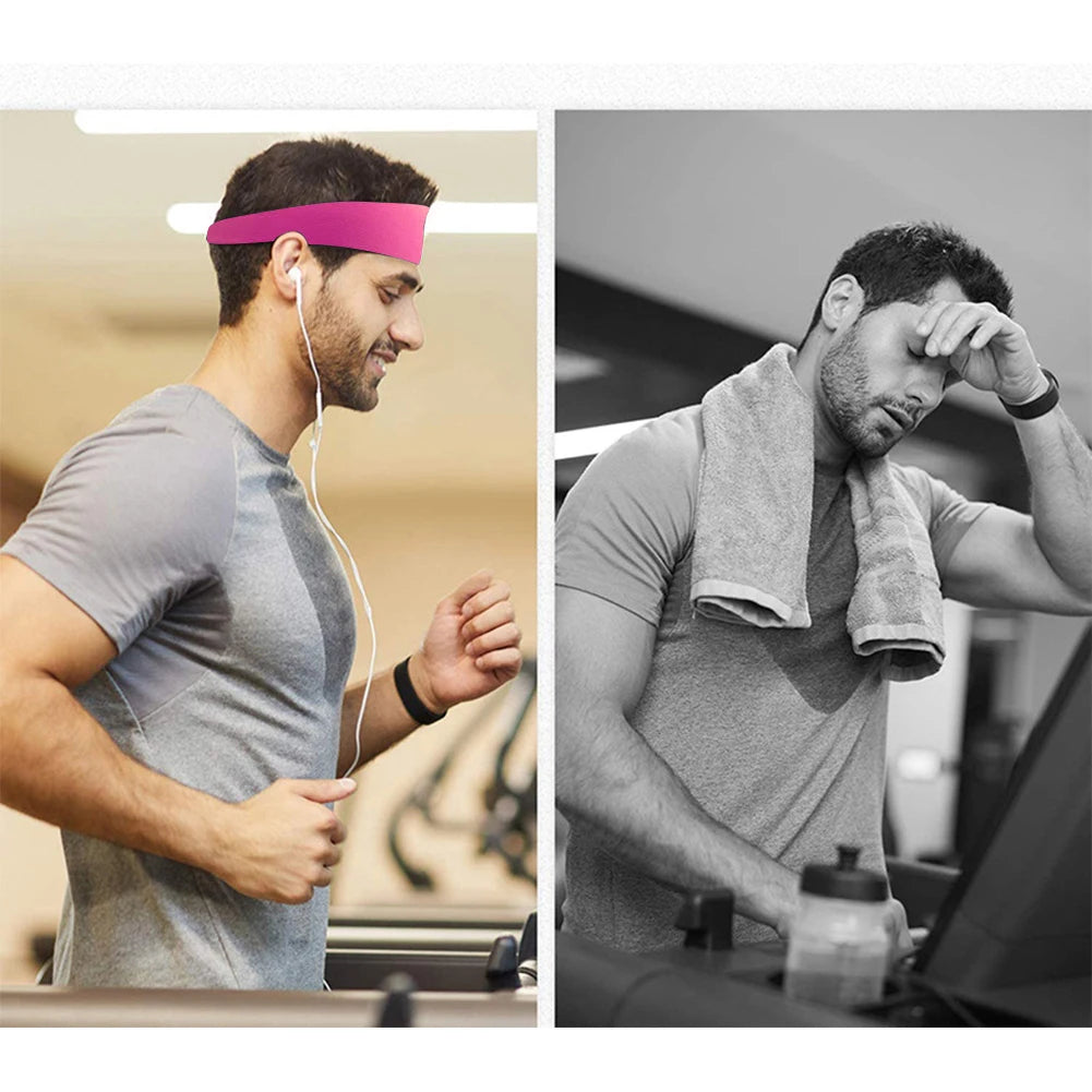 Sports Headbands Quick Dry Running Fitness Sweatband Men Woman Gym Yoga Sweat Hair Bands Yoga Elastic Hairbands Stretch Unisex