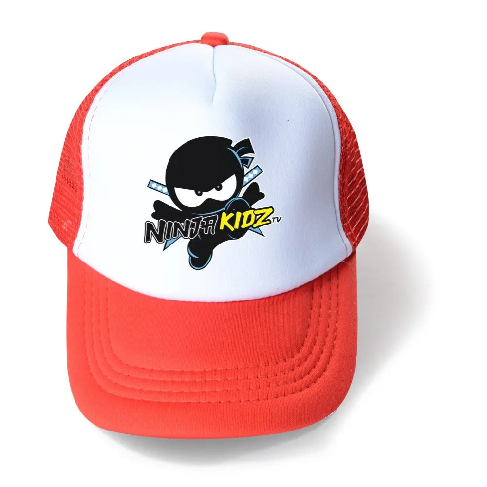 2024 New Cute NINJA KIDZ Baby Hat Kids Boy Adjustable Baseball Caps Boys Girls Hats Children Snapback Hip-Hop Sun Hat
