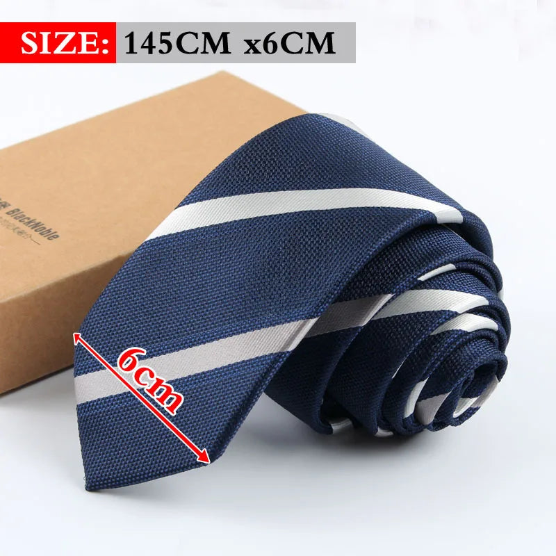 Men ties necktie Men's vestidos business wedding tie Male Dress legame gift gravata England Stripes JACQUARD WOVEN 6cm