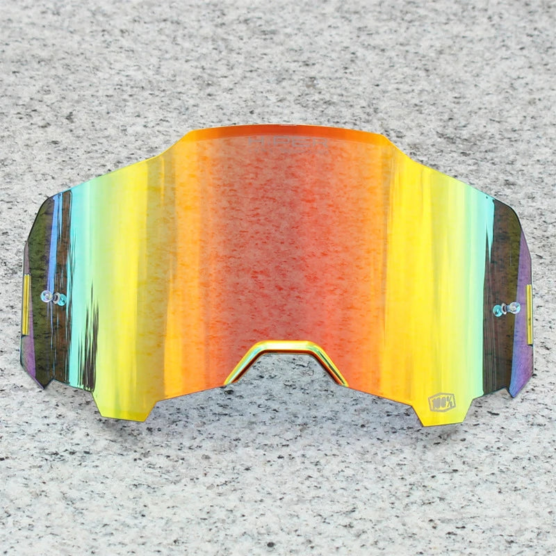 Goggle Replacement Lens 100 Glasses HiPER Mirror Lens Motocross Cycling DH Safety Glasses Moto Dirt Bike Goggles lens