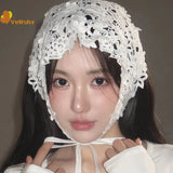 Flower Headscarf Headbands Knitting Hairband For Women Bandanas Headwear Fashion Girls Headband Hair Accessories