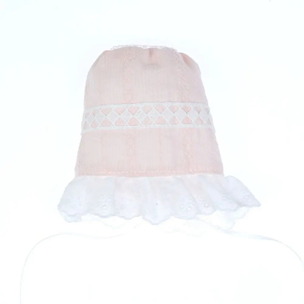 20CM Doll Hat Cute Lace Princess Miniature Hat Nightcap Soft Bonnet Cap For Idol Dolls Accessories Photography Props Kids Toys