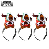 5PCS Headband Cartoon Mouse Hairband New Cartoon Plush Doll Headband French Wide-brim Hairpin Photo Headwear Creative Girl Gift