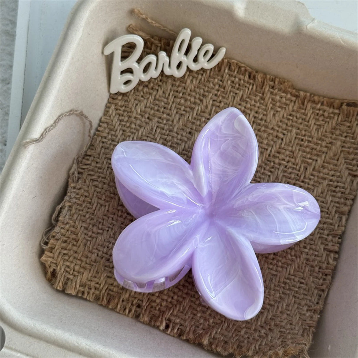 Gradient Flower Hair Clip Beach Hairpins Flower Claw Clips Hawaiian Style Headwear Summer Flower Hairpins Girls Hair Accessories
