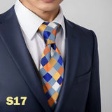 Hot Yellow Brown Men Neckties Classic Suit Formal Dress Wedding School Dropshipping