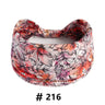 Leopard Print Headbands for Women Wide Boho Turban Head Wraps Cotton Knotted Elastic Hairbands Non Slip Workout Hair Accessories