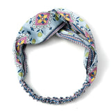 Women Girls Summer Bohemian Hair Bands Print Headbands Retro Cross Turban Bandage Bandanas HairBands Hair Accessories Headwrap