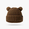 Cute Bear Ear Knitted Wool Hat Women Fashion Hooded Thick Beanies Cap Winter Warm Woolen Hats Designer Kpop Personality Bonnet