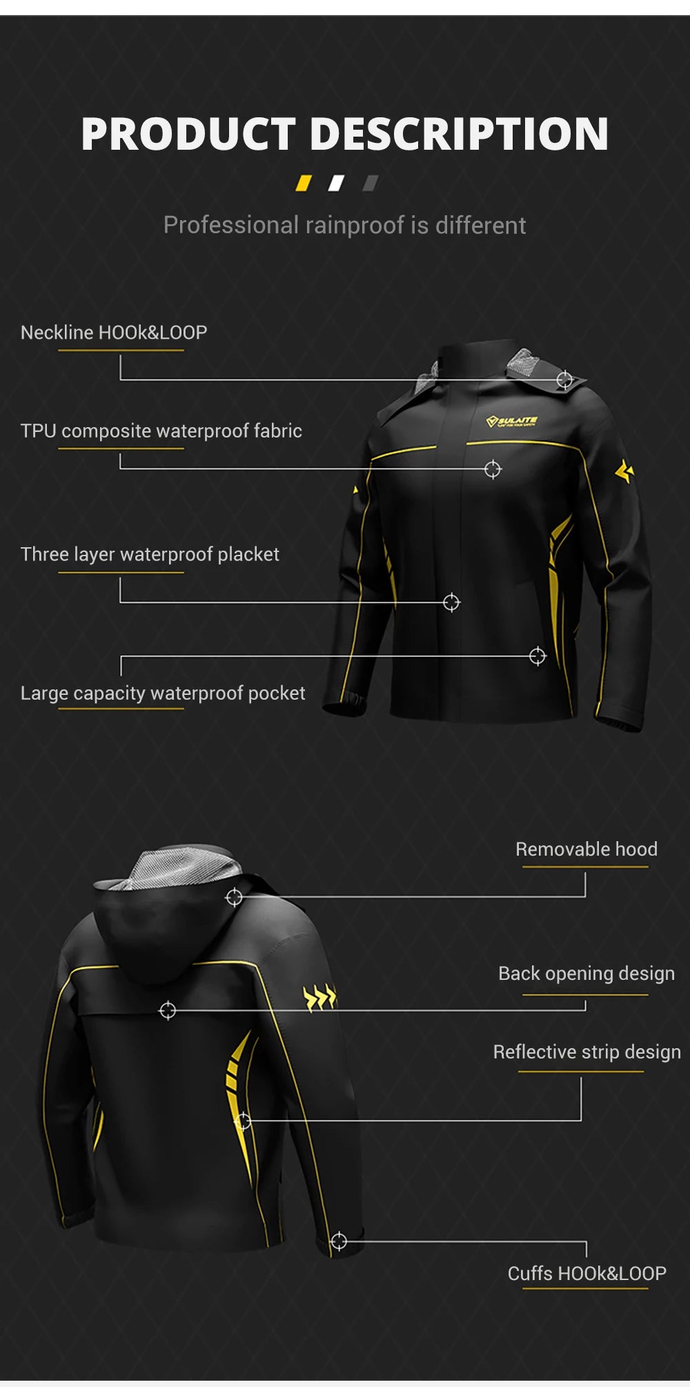 Motorcycle Raincoat Men Women Waterproof 100% Motorcycle Rider Raincoat Suit Moto Raincoat Rain Coat Jacket Pants Biker Rain Set