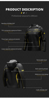 Motorcycle Raincoat Men Women Waterproof 100% Motorcycle Rider Raincoat Suit Moto Raincoat Rain Coat Jacket Pants Biker Rain Set