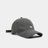 Outdoor Fashionable Unisex Retro Polar Bear Embroidered Baseball Cap New Style Versatile Big Head Circumference Duckbill cap