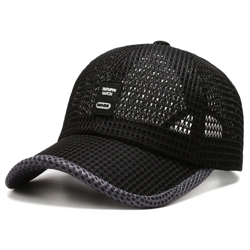 2023 Men's Mesh Baseball Cap Breathable Summer Caps Dad Hat Outdoor Fishing Hats Bone Gorras Snapback Trucker Cap Women hat