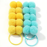 10Pcs/lot Grosgrain Ribbon Pigtail Hair Bows Elastic Hair Ties Hair Bands Holders Girls Baby Hair Accessories for Baby Infants