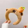 New Kawaii Pink Rabbit Banana Guinea Pig Plush Headband Creative Funny Fun Fashion Portable Cute Anime Headband for Woman Girls