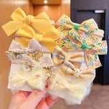 10pcs Hair Accessories Girls Scrunchies Aesthetic Lacos De Cabelo Infantil Bands Kids Headbands Bandes Bandeaux Elastiquec Cute
