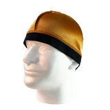New Unisex Silky Dome Cap For Men Elastic Band Silky Durag Bandanas Bottom Wig Cap Spandex Cooling Cap Silk Based Beanie Bonnet