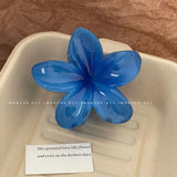 Hawaiian Gradient Hair Clips Flower Hair Claws Big Size Fashion Head wear Hairpin for Women Girls Crab Barrette Hair Accessories