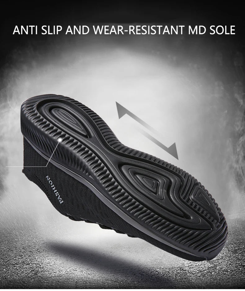 Men Running Sneakers Lightweight Athletic Shoes Classical Mesh Breathable Lace-up Outdoor Walking Shoes Male Tennis Shoes