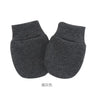 Newborn Baby Hat with Gloves Autumn Winter Warm Cotton Kids Beanies Stuff Children Accessories Infant Nightcap 0-6 Months Babies