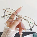 Blue Ray Blocking Anti-Blue Light Glasses Eye Protection PC Square Eyeglasses Ultralight Optical Spectacle Eyeglass Office