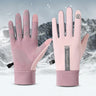 1Pair Winter Waterproof Windproof Non-slip Touch Screen Warm Gloves, For Outdoor Cycling, Driving, Skiing