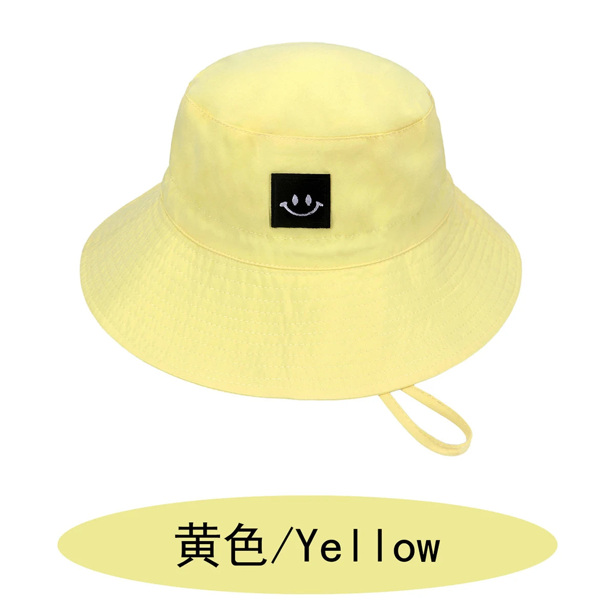 SMILE Baby Sunhat Summer Spring Kids Bucket Hat For Girls Boys Children Big Visor Cotton Sun Cap Beach Travel Panama Hats Caps