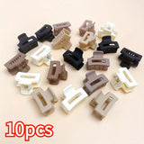 Korean Mixed Hair Mini Small Grab Clip Matte Milk Coffee Color Girl Bangs Cute Hairpin Small Grab Clip Side Hair Clip Hair Acces